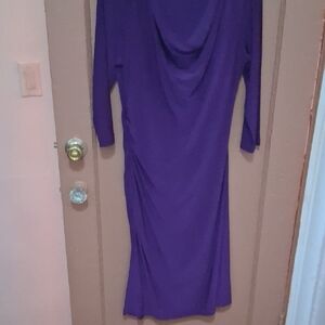 Coldwater Creek Vibrant Purple Long Sleeve Dress